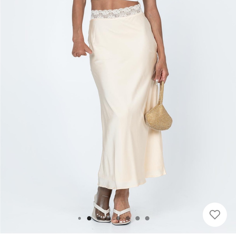 Princess Polly Charmaine Maxi Skirt - Cream